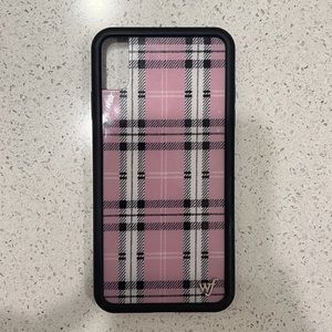 wildflower lavender plaid Iphone Xs Max Case